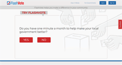Desktop Screenshot of flashvote.com